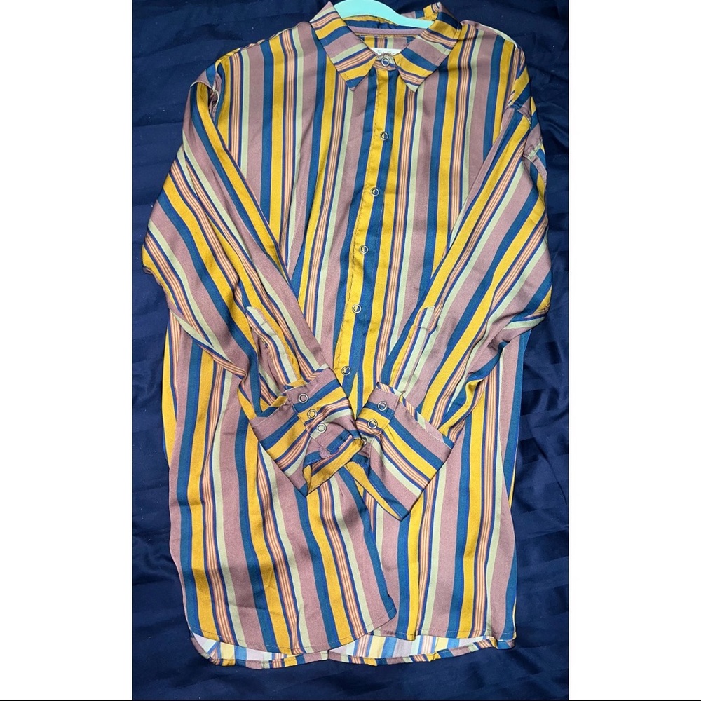 FREE PEOPLE Satin Shirt/Dress Sz.XL NWOT